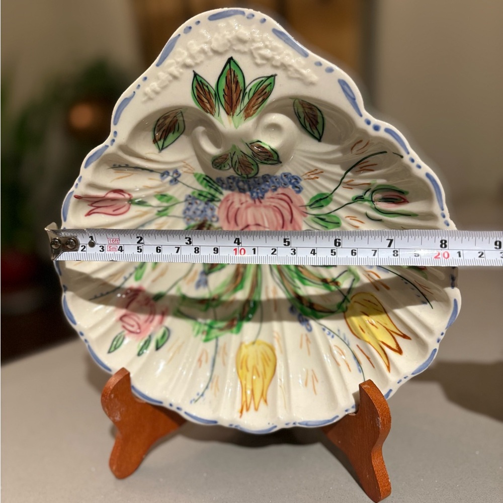 SALE Vintage 1930s-40s Blue Ridge Southern Potteries Ceramic Hand Painted floral - Picture 3 of 7